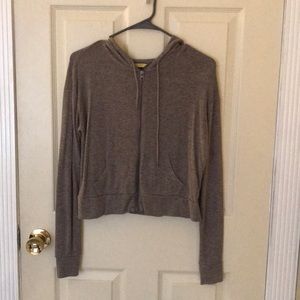 Prince & Fox Zip up Hoodie (nude/tan)